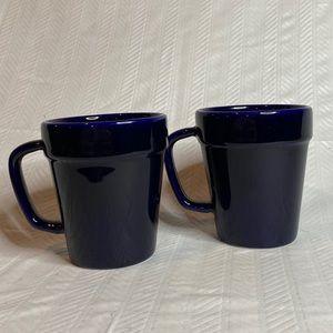 Flower pot mug coffee cup made in USA eagle logo.